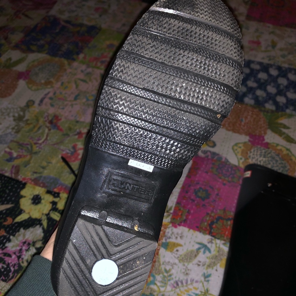 NWOT tall black hunter rain boots - Picture 2 of 2